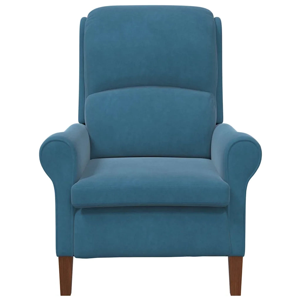 poltrona Blu 76 x 94 x 102 cm Velluto