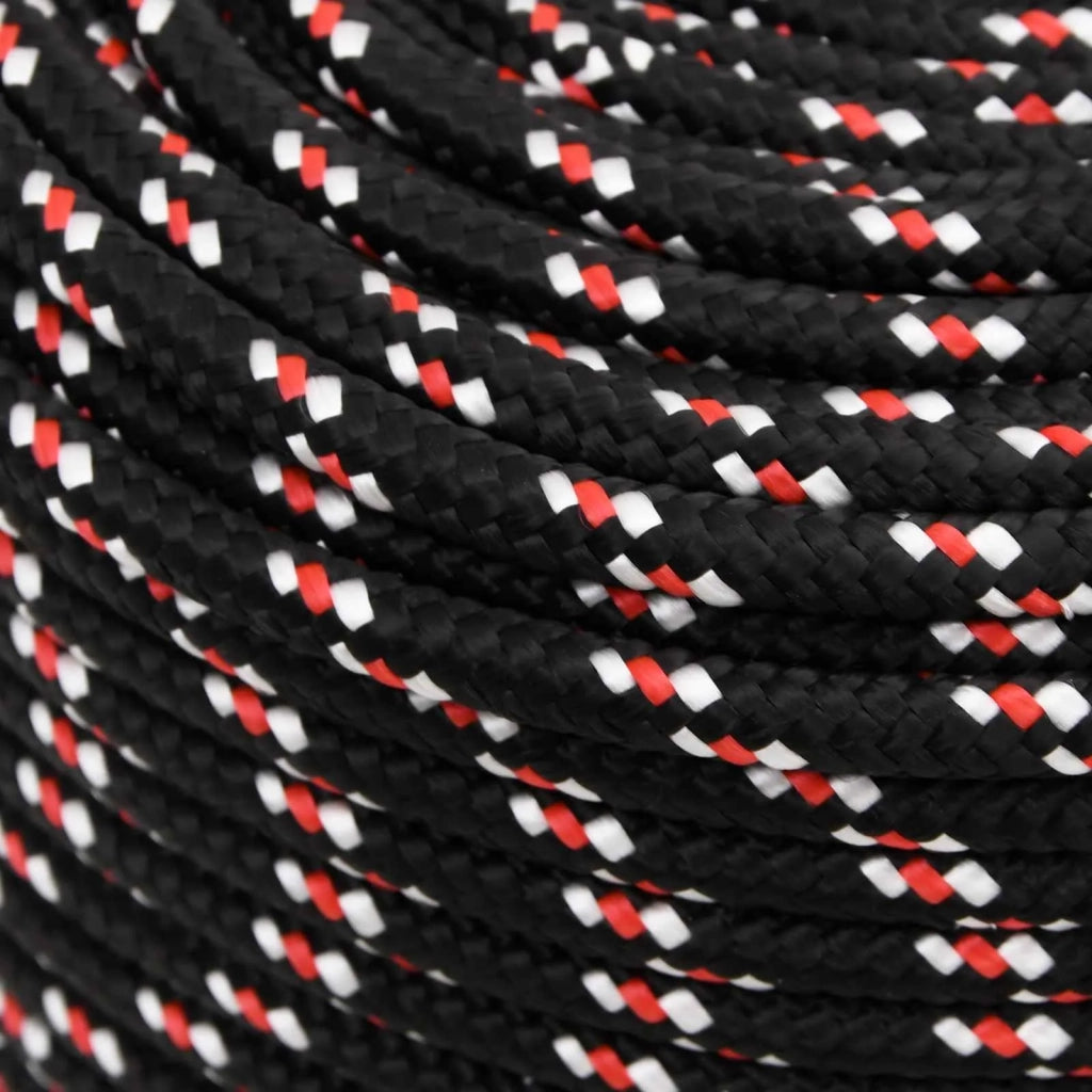 Corda multiuso 10 mm 100 m Nero e Rosso PP 3473120