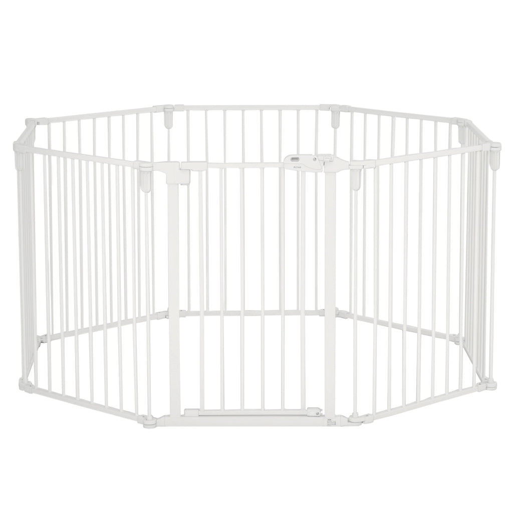 Recinto per cani 8 pezzi pieghevole ¨C Minimal ¨C 60x76 cm bianco