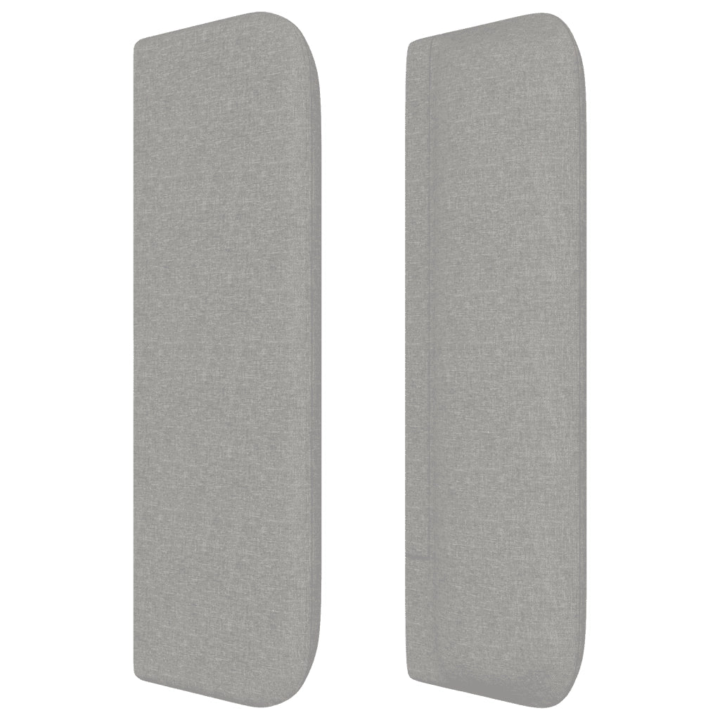 Giroletto a Molle con Materasso Grigio Chiaro100x200 cm Tessuto 3130409