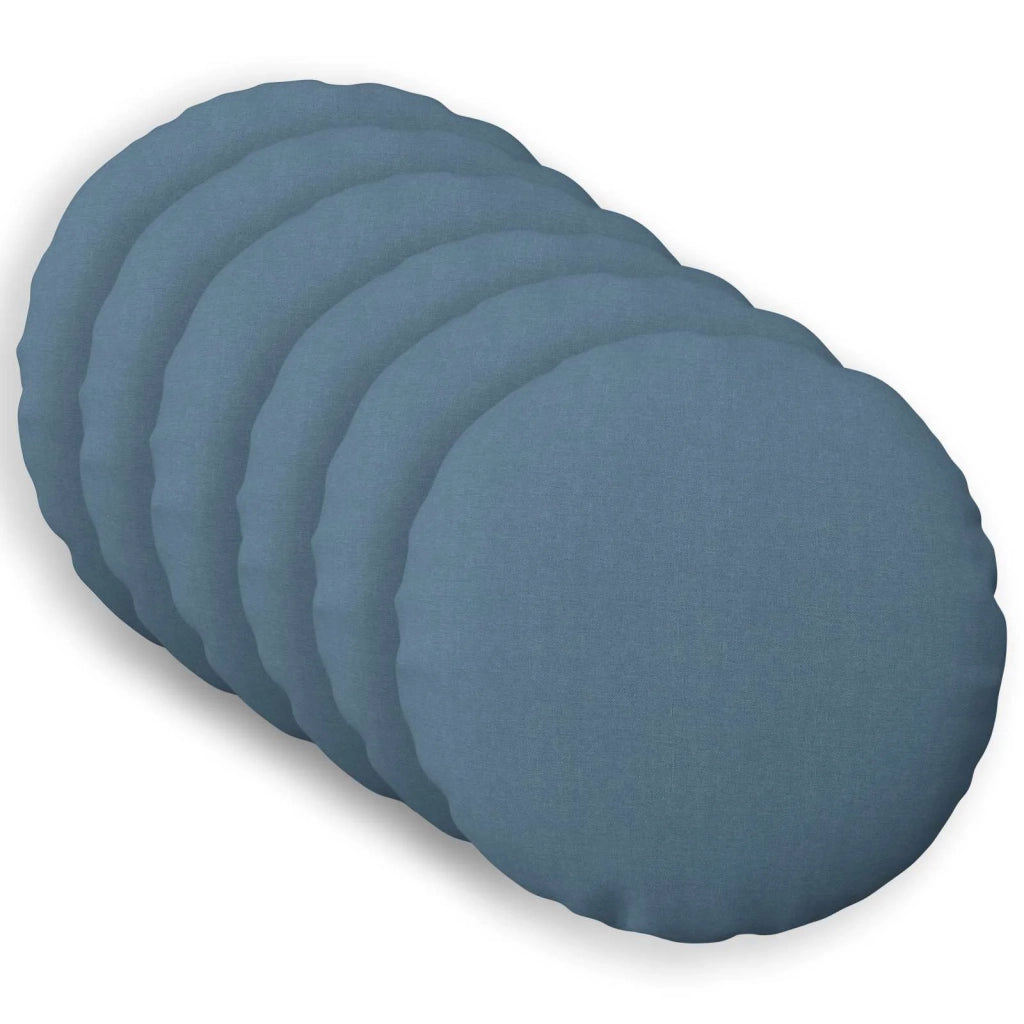 Cuscino con cuscino HEERLEN 6 pz Blu jeans Tessuto 928686