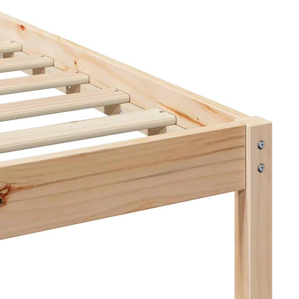 Letto singolo | Letto per adulti | Struttura del letto Marrone 100 x 200 cm Pino massello