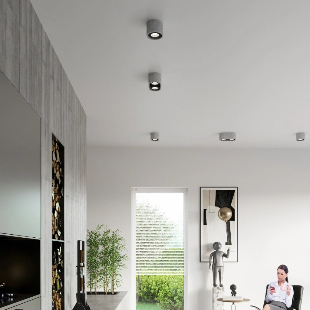 Lampada da soffitto Persian Indigo Basic grigio cemento 2x10W LED GU10 IP20