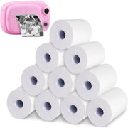 SET 10 ROTOLI CARTA TERMICA 57X25 MM PER MINI STAMPANTE ADESIVA ROTOLO FOTO