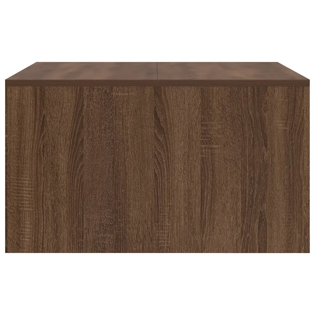 Tavolino da salotto | Tavolino da caff¨¨ | Tavolino da Soggiorno con Cassetti Rovere Marrone 70,5x70x40 cm