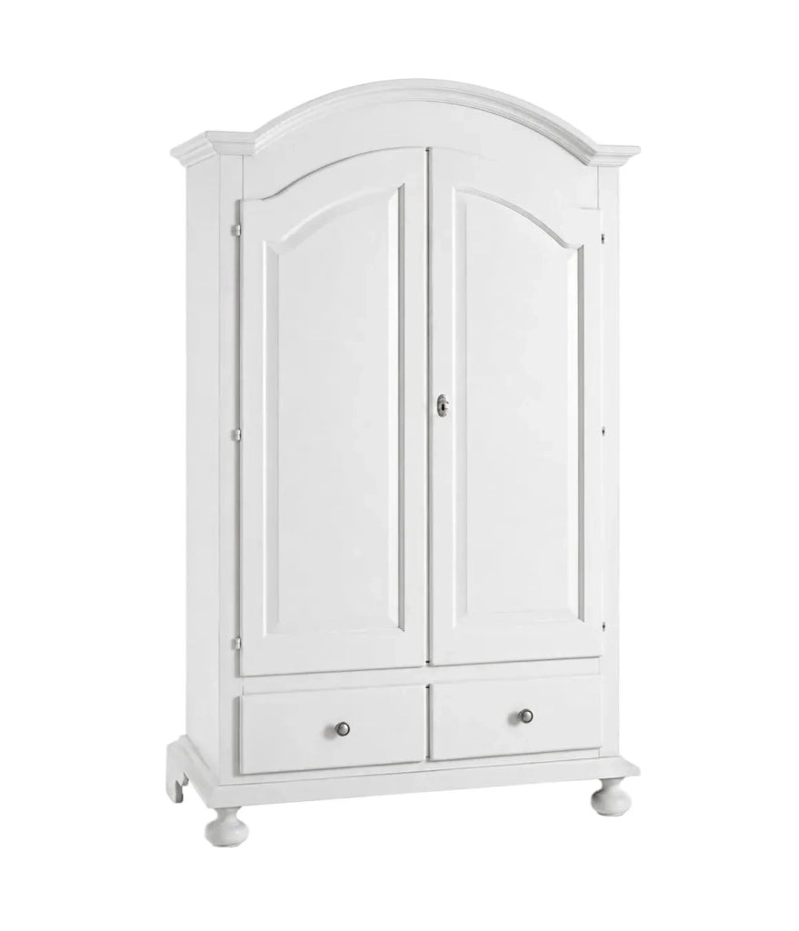 Armadio classico 2 ante legno bianco sporco  125x61x200 - Mobili 2G