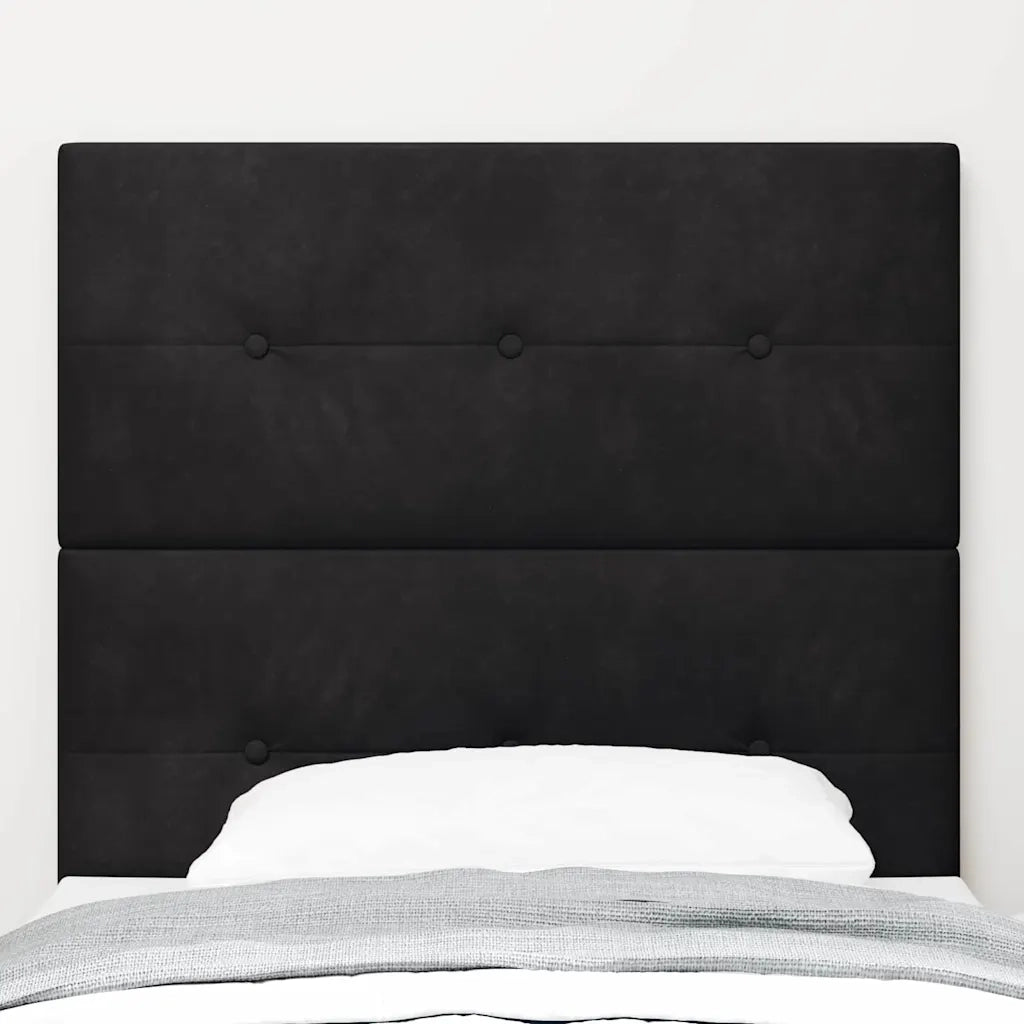 Testiera | Testata Nero 80 cm Velluto