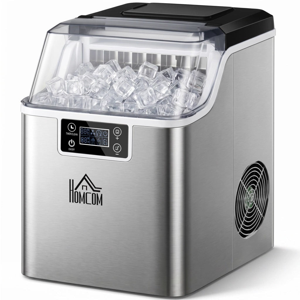 Macchina del Ghiaccio Autopulente ¨C Zephmum ¨C Acciaio Inox 25.2x36x37.1 cm