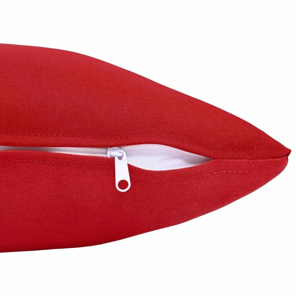 Federa 12 pz HEERLEN Rosso 40 x 80 cm Tessuto 909810