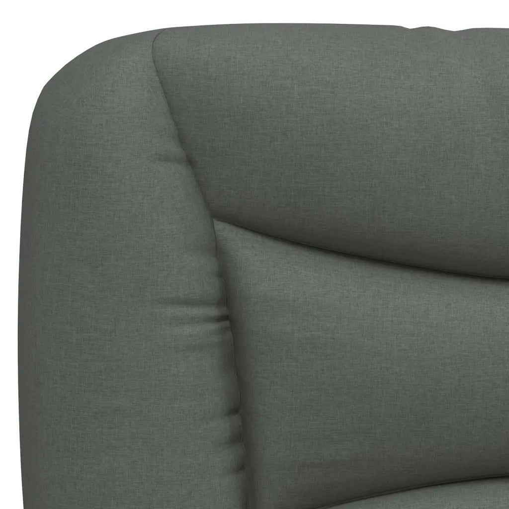 Cuscino Testiera Hvar Grigio Scuro 100 cm in Tessuto CFW4464049