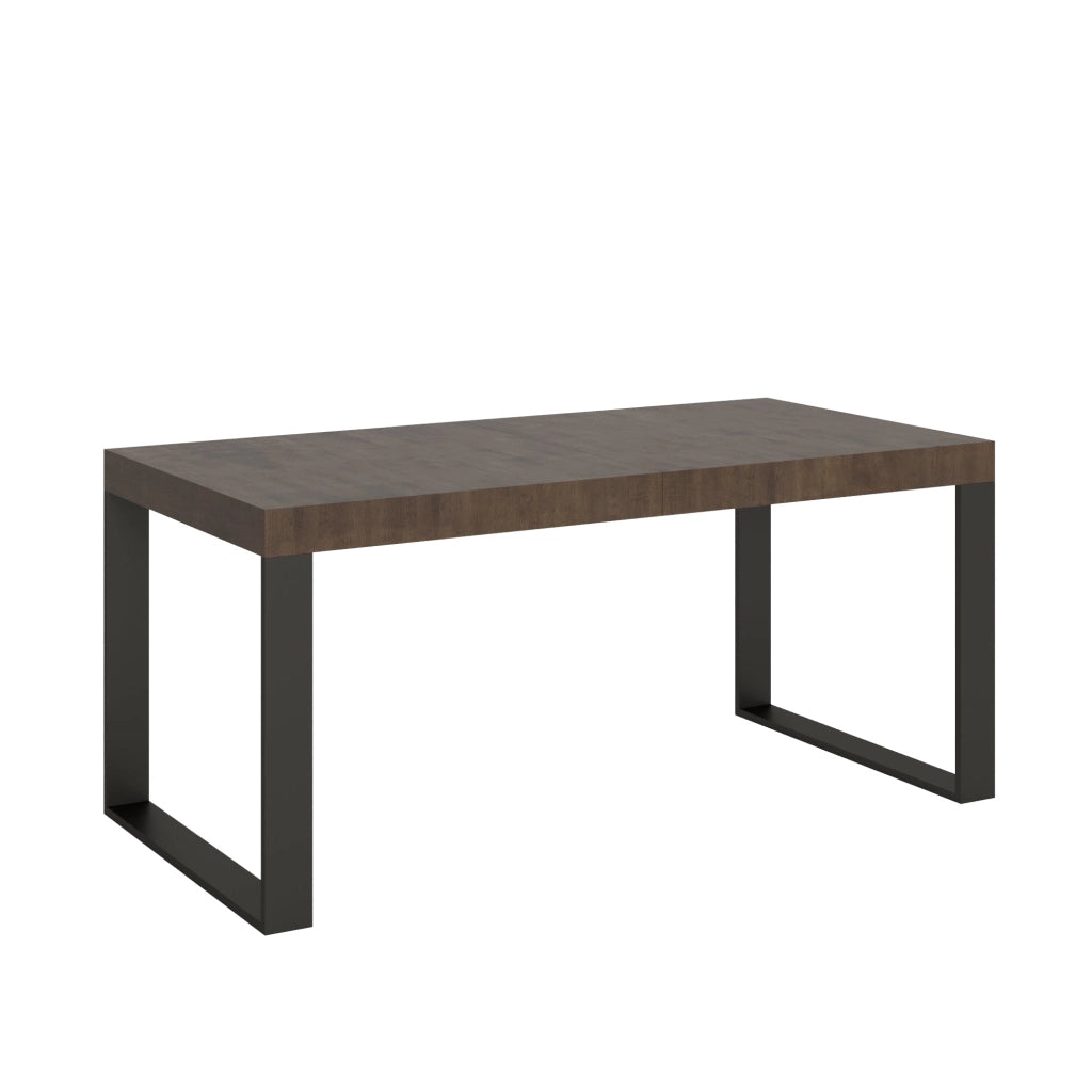 Tavolo Allungabile 200-460x90x77 cm Tecno Noce Telaio Antracite