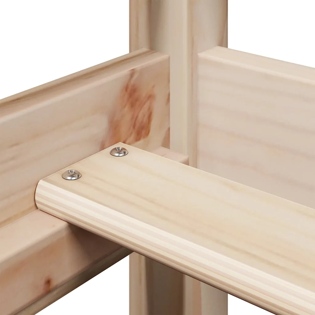 Letto singolo | Letto per adulti | Dormeuse con Tetto 80x200 cm in Legno Massello di Pino