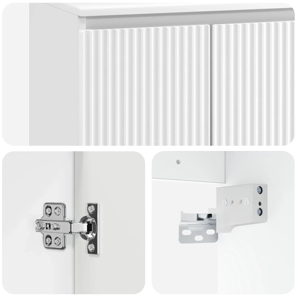 Mobile Lavabo | Armadio Lavabo da parete Bianco 49,5 x 44,5 x 65,5 cm