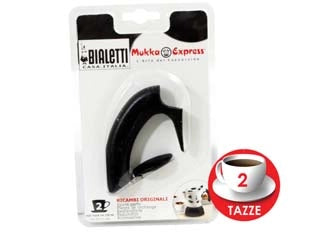MANICO CON POMOLO E 2 VITI PER MUKKA 2 TAZZE - 1 blister BIALETTI