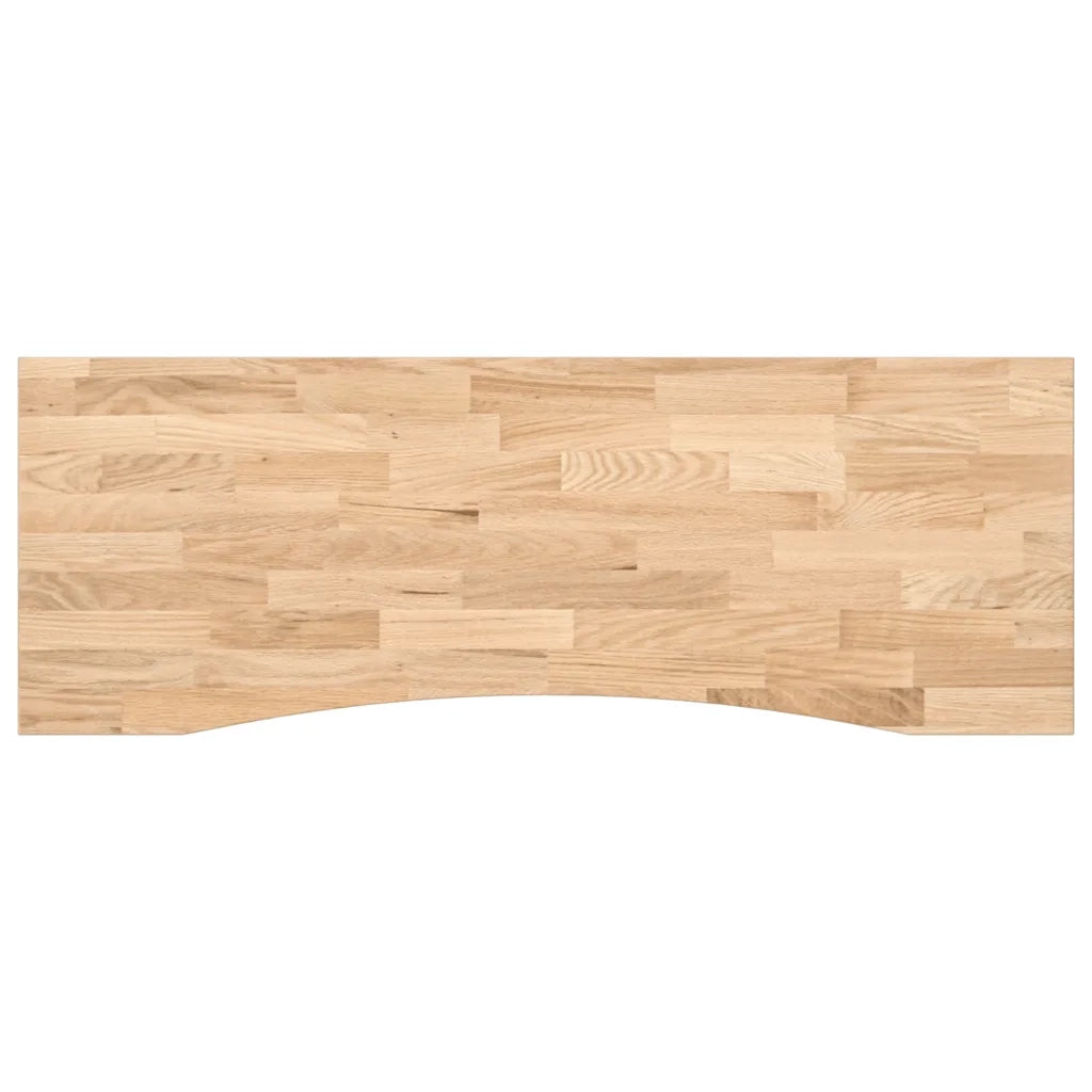 Dessus de bureau non traité bois massif de chêne rectangulaire
