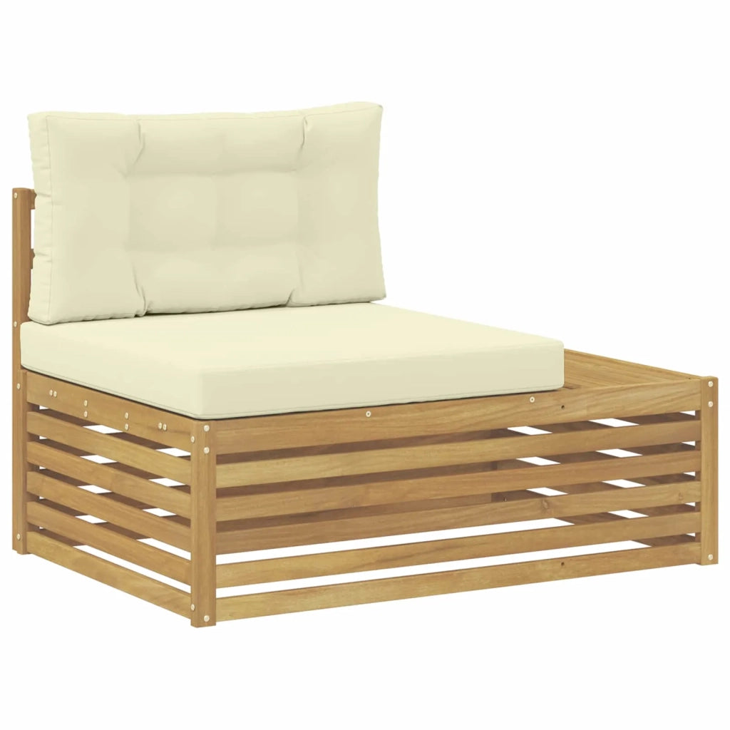 8 pz Set di divani da esterno Bianco 3391130