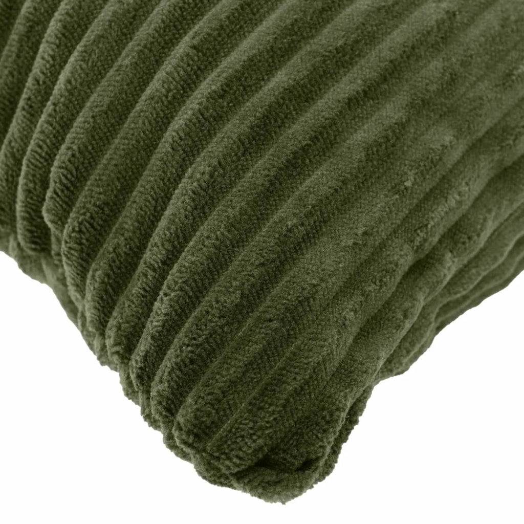 Federa 2 pz HEERLEN Verde 60 x 60 cm corduroy 912629