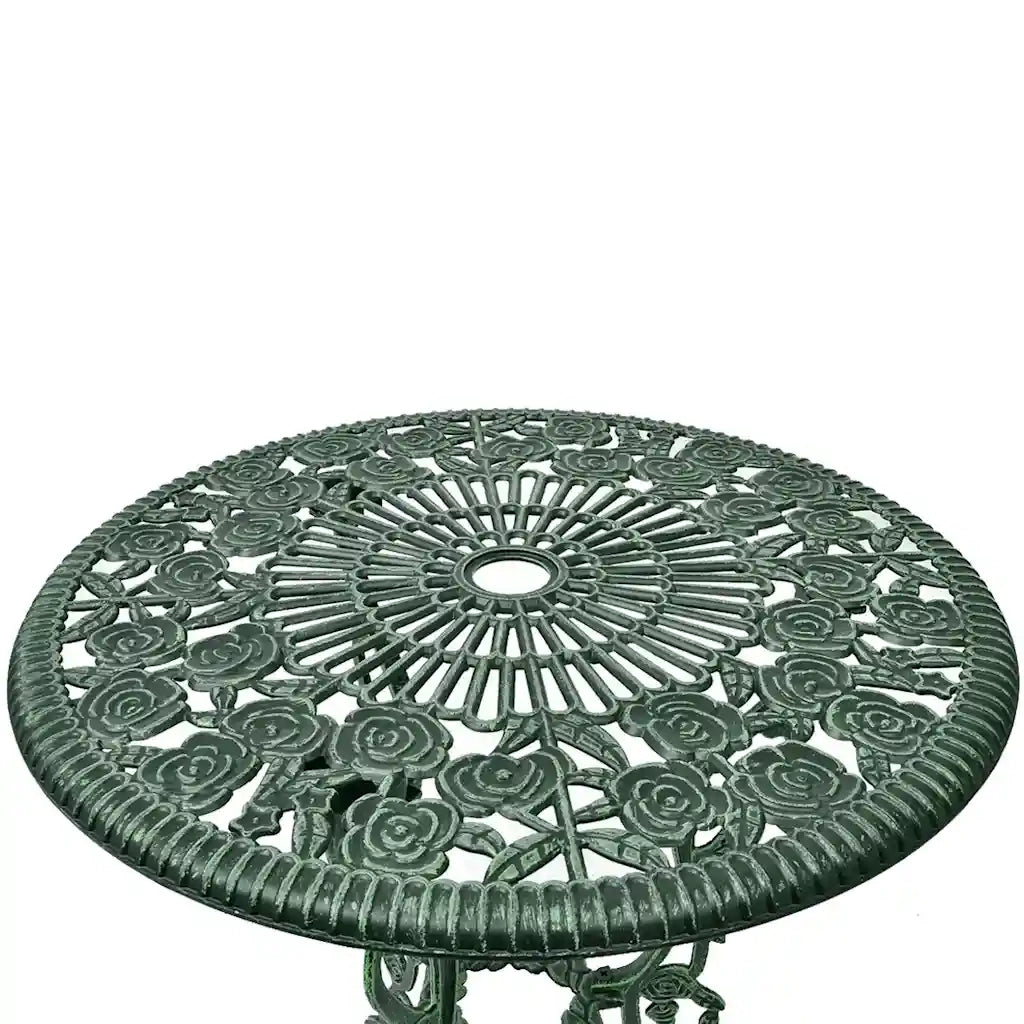 Set da Bistrot 3 pz in Alluminio Pressofuso Verde 42164