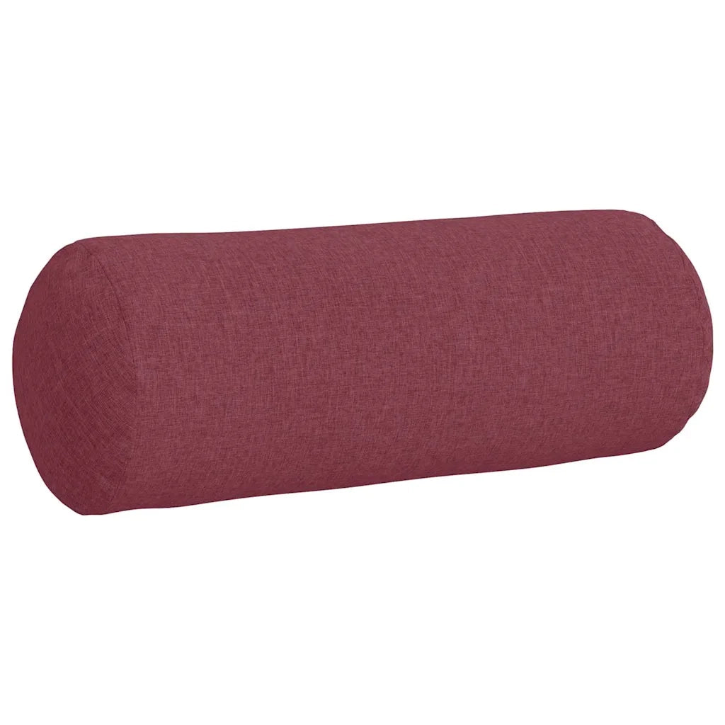 Cuscini a rullo 2 pcs Rosso Vino Ø 25 x 70 cm Tessuto 42014314