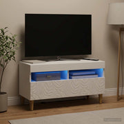 Mobile TV LED Bianco Legno ingegnerizzato 897215