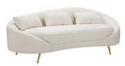DIVANO 3 POSTI OSLO C/CUSCINI  CREMA CM 185X84X68