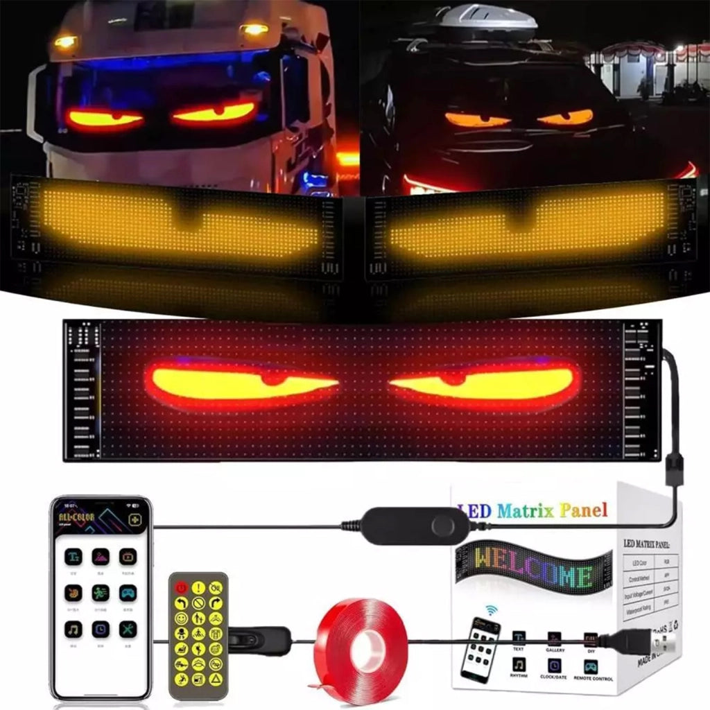 Display LED flessibile auto con occhi dinamici smart