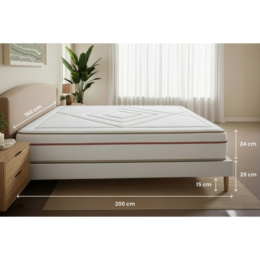 Set materasso e base 160x200 cm - Le Paisible