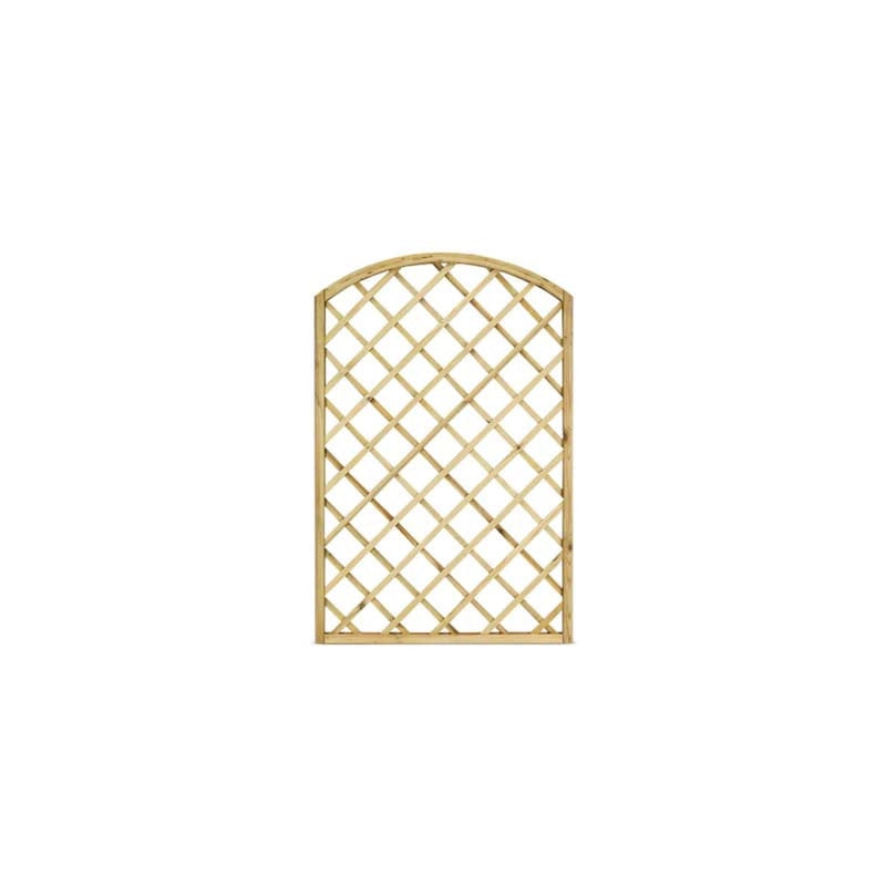 Pannello Grigliato da Giardino ad Arco in Legno di Pino Impregnato Lasa 120x180 cm