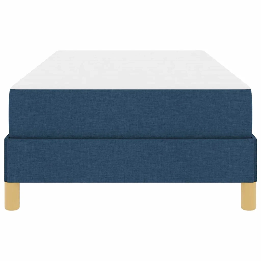 Letto a molle con materasso Blu 90 x 190 cm Tessuto