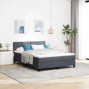 Letto a molle con materasso Grigio scuro 160 x 200 cm Velluto 3339183
