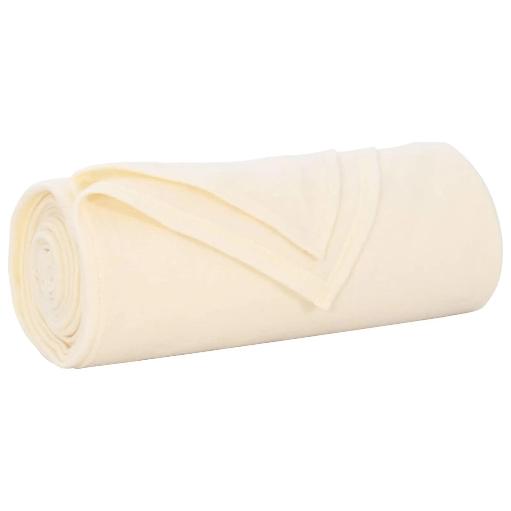 Coperta Crema 210 x 140 cm Panno 42017125