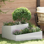 Vaso da giardino Argento 80 x 80 x 50 cm Acciaio inossidabile
