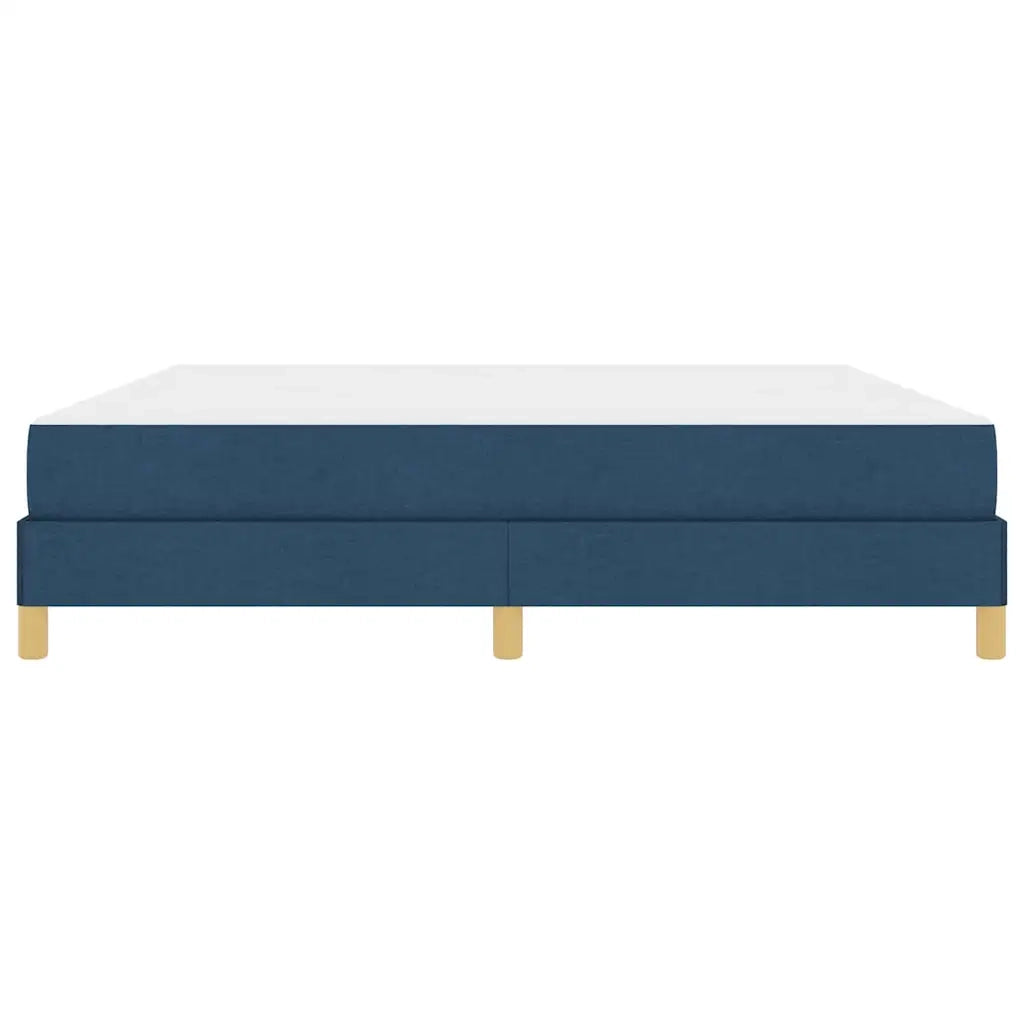 Letto a molle con materasso Blu 180 x 200 cm Tessuto
