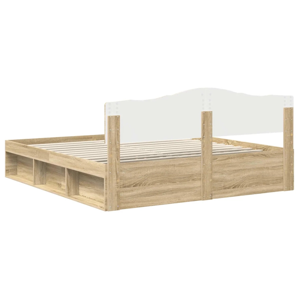 Letto matrimoniale | Letto per adulti | Struttura del letto Sonoma 200 x 200 cm Pino massello