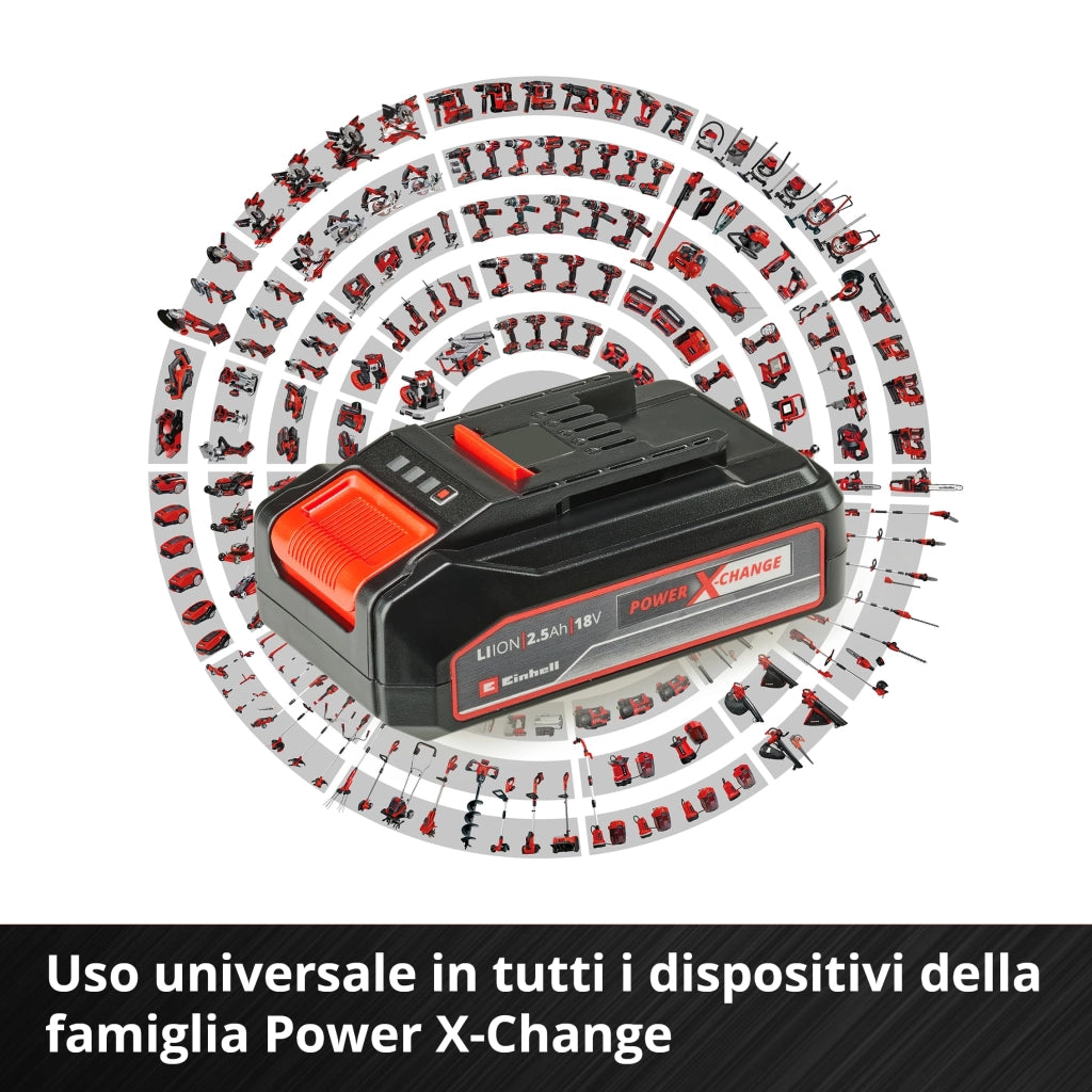 Batteria + Caricabatteria Power x Change 18 V 2 5 Ah Einhell