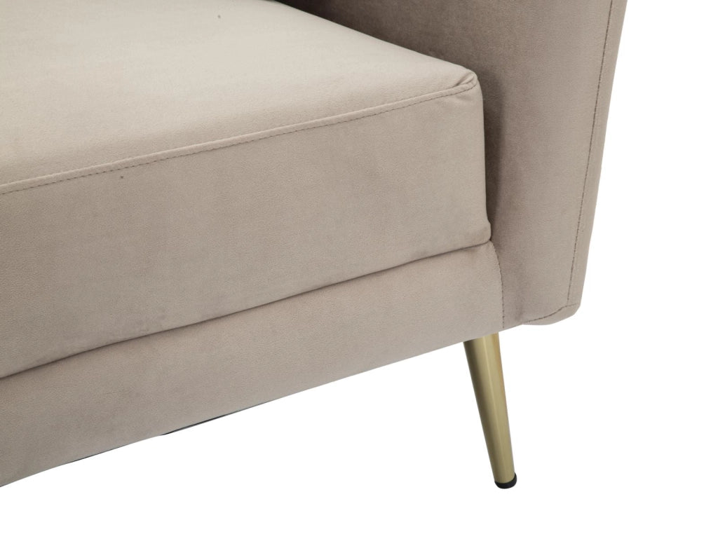 Poltrona Kiev 88x74x77 cm in Poliestere GREY/Oro