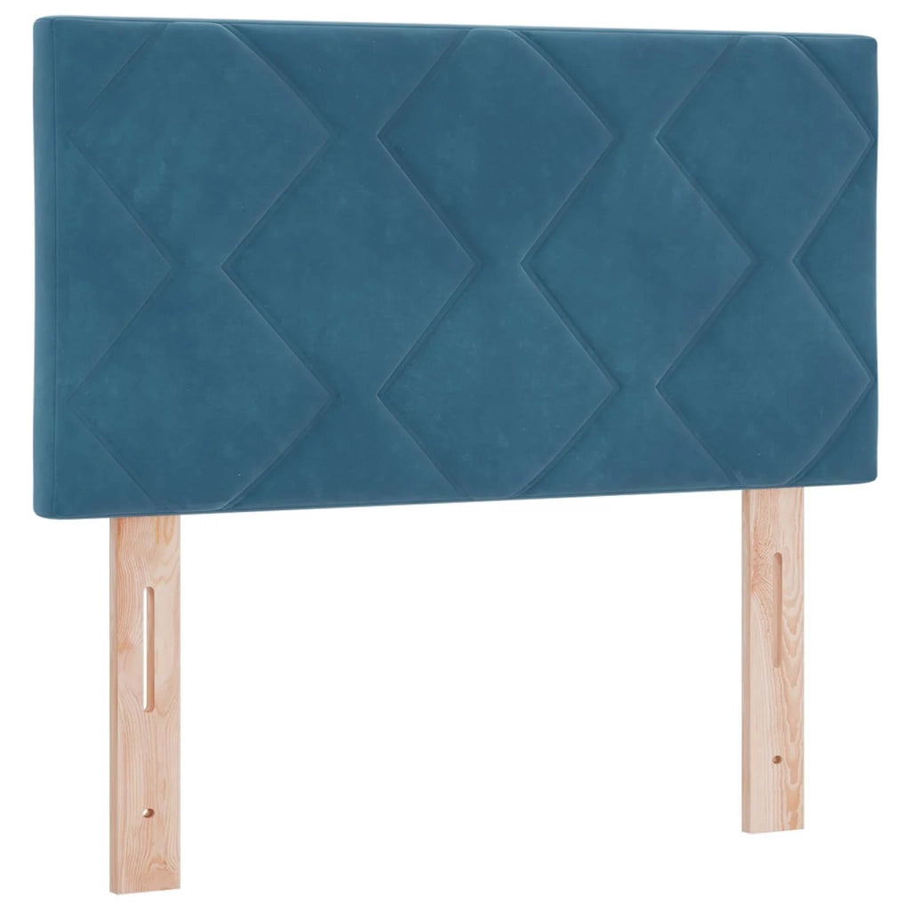 Letto ottomano con materasso Blu Scuro 80 x 200 cm Velluto 3456595