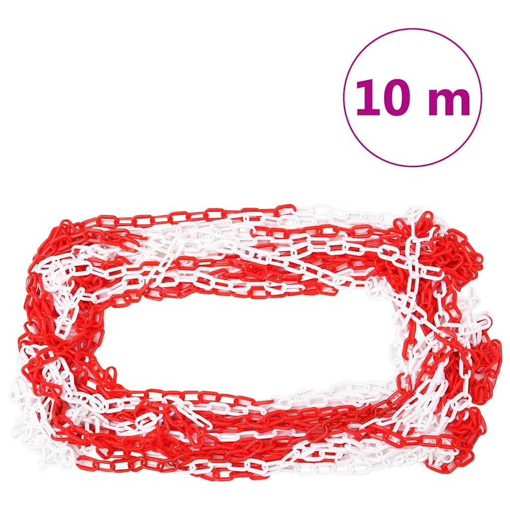 Dissuasori Traffico con Catena 10 pz 75 cm in PE 150964