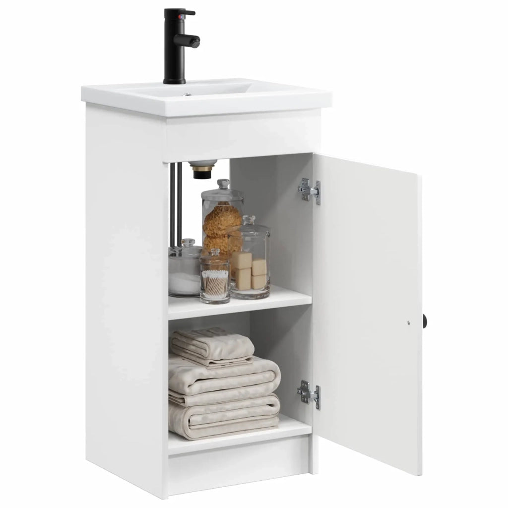 Mobile da bagno con Lavabo | Armadio Lavabo Bianco 42 x 40 x 84,5 cm