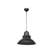 Lampada a sospensione Tibet  nera stile industriale