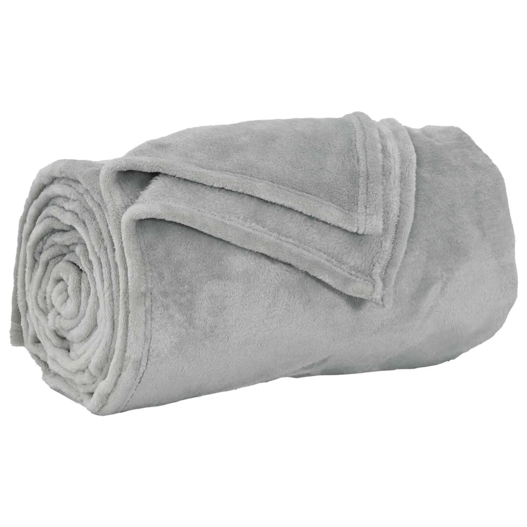 Coperte da Pile 6 pcs Grigio 240 x 270 cm Panno