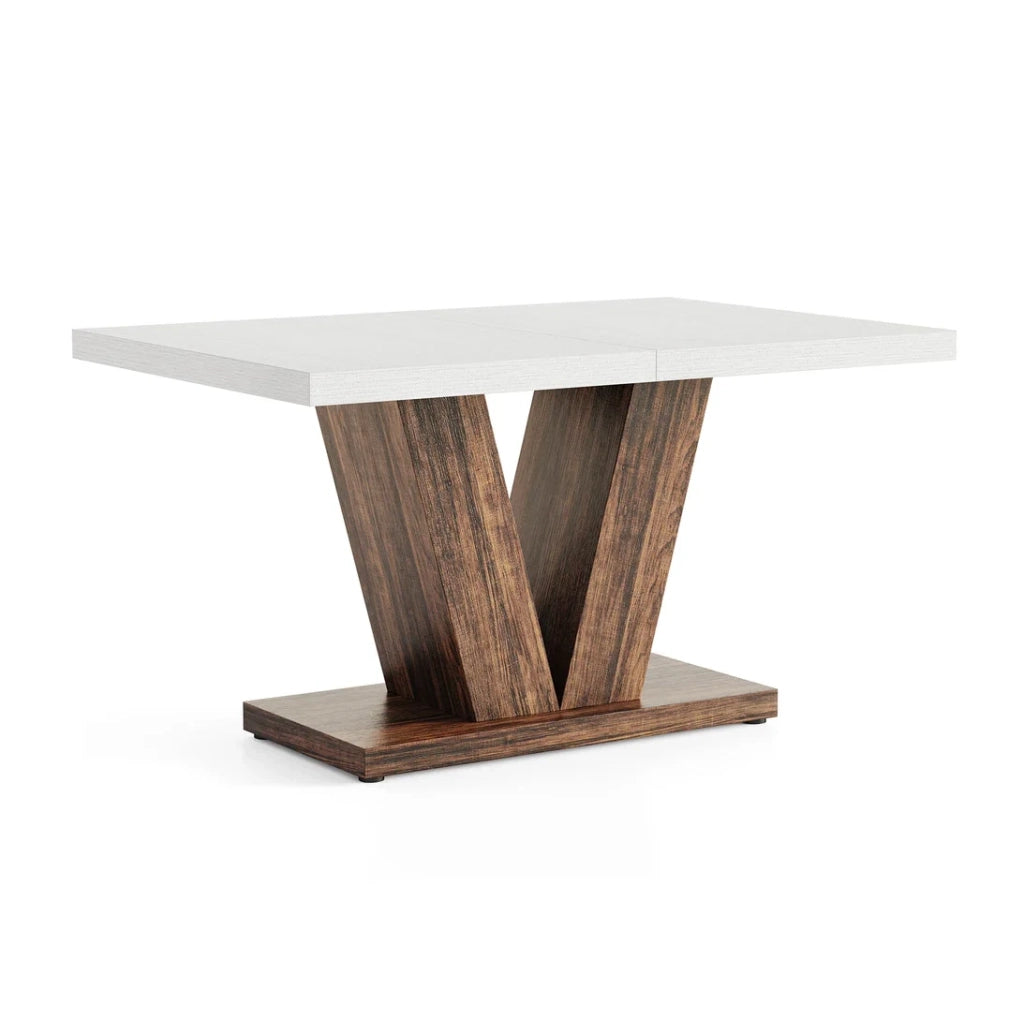 Tavolo da pranzo rettangolare rustico 120x80 cm