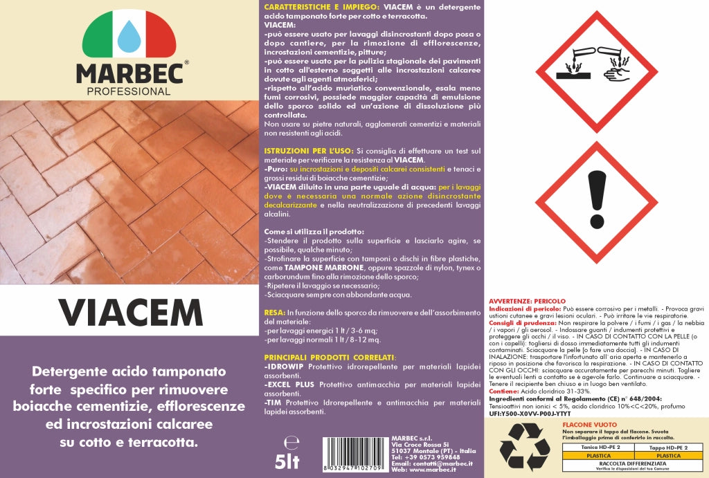 Acido tamponato VIACEM   5LT