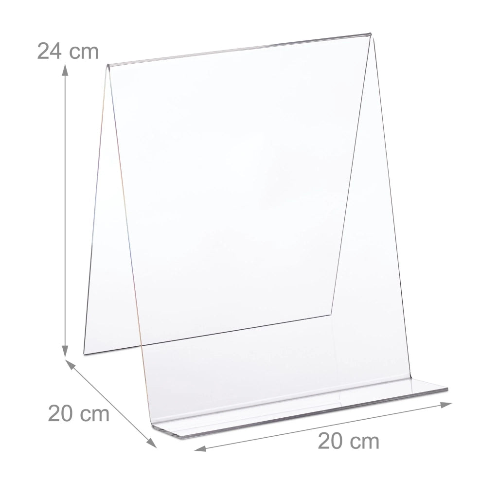 Pratico leggio trasparente per libri per cucina ufficio 24 x 20 x 20 cm in acrilico trasparente 13_0007063