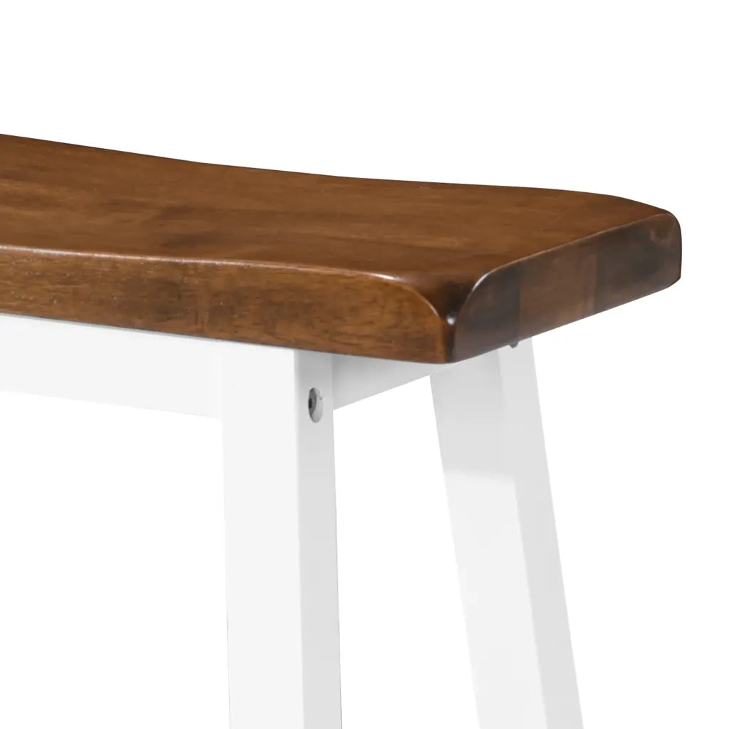 Set Tavolo da Bar e Sgabelli 3 pz in Legno Massello CFW5867053