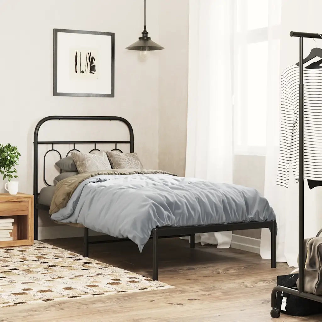 Testiera di Ricambio in Metallo Nero 90 cm 377145