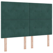 Testiera | Testata LED con strisce LED Verde 144 cm Velluto