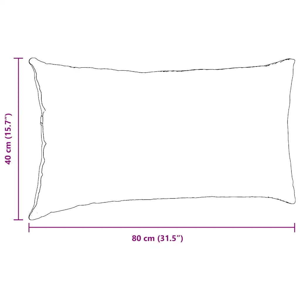 Cuscini da Divano 2 pcs Crema 80 x 40 cm Tessuto 42013703