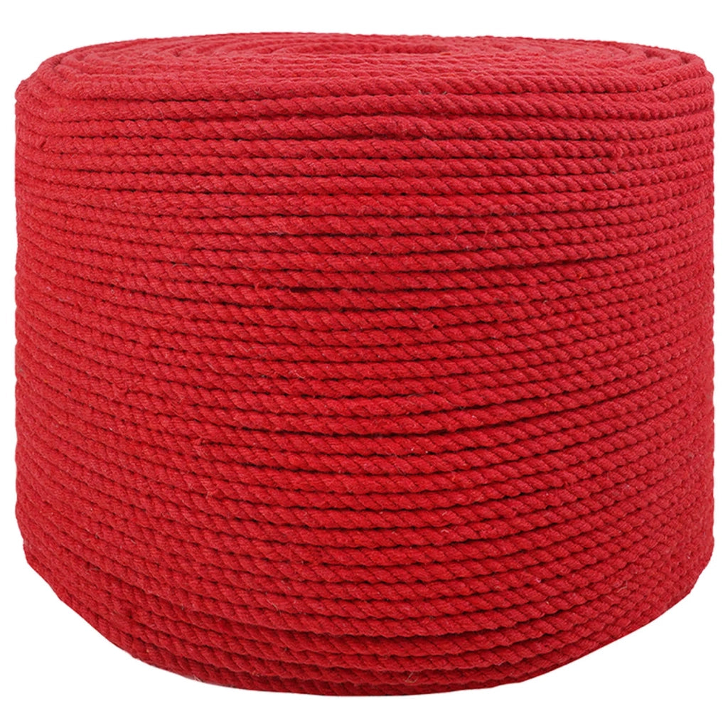 Spago di Cotone 4 mm 50 m Rosso 100% Cotone 42011893