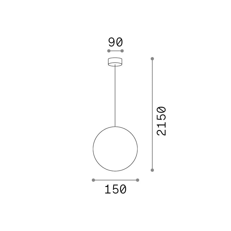 Lampadario Sospensione Mapa G9 4W Bianco Altezza Regolabile Ideal Lux